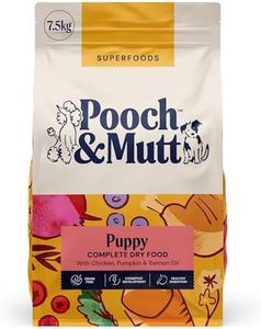 Pooch & Mutt - Puppy Superfood Complete Dry Dog Food Grain Free (Regular Sized Kibble), Chicken, 7.5kg (packaging may vary)