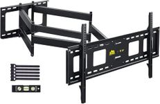 FORGING MOUNT Long Reach 1090mm TV Wall Bracket Mount,Double Articulating Arm Full Motion Tilt & Swivel TV Wall Mount for 50-95 Inch Flat/Curve TVs, Max load 75kg,VESA 800x400mm