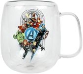 Bioworld The Avengers 11 Oz. Double Wall Glass Mug