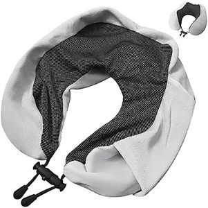 Neck Pillow Cover, Travel Neck Pillow Cover, Travel Neck Pillow Case Cover, U Shaped Neck Pillow Washable Cover, Airplane Pillow Cover (Only Pillow Covers, no Filler)