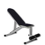 IBS 3 in 1 Adjustable Incline Multipurpose Gym Bench, SILVER Max Weight 250 KG