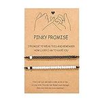 UNGENT THEM Pinky Promise Matching Couples Bracelets Gifts Ideas Distance Relationship His Hers Cute Stuff Christmas Birthday Valentines Day Gifts for Him Her Boyfriend Girlfriend Bf Gf Men Women