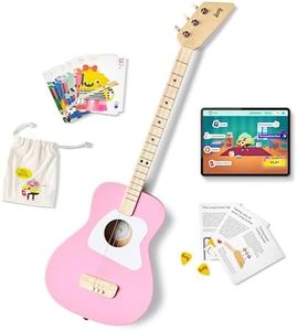 Loog Pro Acoustic kids Guitar 3-strings Ages 6+ Learning App and Lessons Included