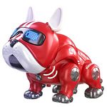 KELLY MILLER Robot Dog for Kids Battery Operated Smart Intelligent Lovely Dog with Demo & Blinking Eyes Dog with Flashlight (Red) (Red)