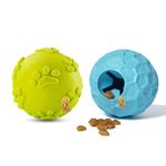 Foodie Puppies Interactive Dog Ball Toy Combo - (Flick + Claw Ball) for Small to Medium Dogs | Treat Dispenser Ball and Squeaky Ball | Non-Toxic TPR Dental Care Gums/Teeth Cleaning Pet Toy