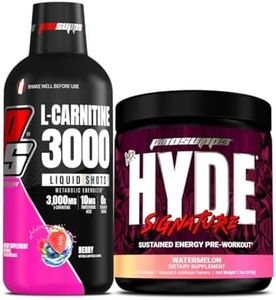 ProSupps L-Carnitine 3000 Stimulant Free Liquid Shots (31 Servings, Berry) and Mr. Hyde Signature Series Pre-Workout Energy Powdered Drink (30 Servings, Watermelon) Bundle