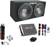 MTX TNE212D 12" 1200W Dual Loaded Subwoofer Box + 1500W Amplifier + Capacitor