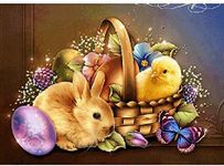DIY 5D Easter Theme Chi Rabbit Full
