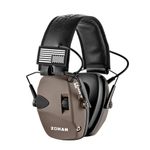 ZOHAN Electronic Shooting Earmuffs with Patches, Hearing Protection for Shooters, 23dB NRR Gun Range Ear Protection