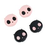 GeekShare Halloween Cute Thumb Grip Caps for PS5 Controller, Thumbsticks Cover Set Compatible with Switch Pro Controller and PS4 PS5 Controller, 4Pcs - Pink Skull