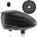 Maddog Dye LT-R Electronic Paintball Loader with HK Army Epic Speed Feed and HPA Paintball Tank Fill Nipple Protector Accessory Package - Black LT-R + Stealth SF
