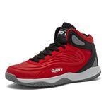 AND1 Pulse 3.0 Basketball Shoes for Men, Indoor or Outdoor, Street or Court Basketball Sneakers Men - Black, Red, or White Size 7 to 15, Red/Black, 9.5 Women/8 Men