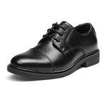 Bruno Marc School Shoes for Boys Derby, Kids Lace-Up Classic Oxfords Dress Shoes, Gentle Men Shoes for Wedding, Party, and Church,Size 3 Big Kid,Black,SBOX211K