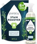 Puracy Laundry Stain Remover Refill - Powerful Plant-Based Stain Treater for Removal of Fresh & Set-In Stains - Carpet Stain Remover, Baby Stain Remover, Stain Remover Laundry, 16oz Spray+48oz Refill
