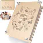 Grizef Large Flower Press, 10 Layers 30 x 21cm Wooden Flower Press Kit for Adults Kids, Gift for Who Loves Pressed Flowers, Arts and Crafts