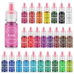 Food Coloring for Baking, Nomeca 26 Vibrant Cake Coloring Liquid Set for Dessert Decorating, Food Grade Food Dye for Icing,Fondant,Cookies,Easter Egg,Making DIY Supplies Kit (6 ml (Pack of 26))