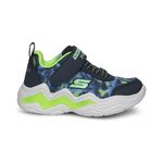 Skechers Boys Erupters Iv Casual Shoes Vegan Light-Up Shock-Absorbing Midsole Navy Blue - 5 UK (400124N)