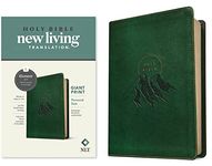 NLT Personal Size Giant Print Bible, Filament-Enabled Edition (LeatherLike, Evergreen Mountain , Red Letter)