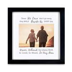 IHEIPYE Memorial Picture Frame - Sympathy Gifts for Loss of Loved One - Remembrance Picture Frame or Memorial Gift Idea, Grandmother, Grandfather, Grandparents, Desktop, Black