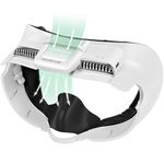 KKCOBVR K3 Facial Interface Fan with Leather Face Pad Compatible with Meta Quest3, Relieve Lens Fogging and Fits Use with Quest 3 Head Strap