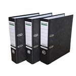 Eastlight A4 Lever Arch Files Black & White Pack of 3