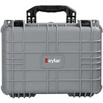 Eylar Standard 16" Gear, Equipment, Hard Camera Case Waterproof with Foam TSA Standards (Gray)