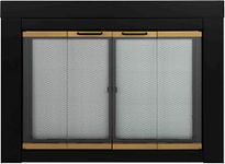 Pleasant Hearth AR-1020 Arrington Fireplace Glass Door, Black, Small