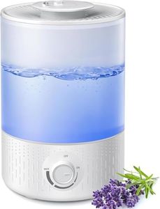 Humidifiers for Bedroom, 3.5L Cool Mist Ultrasonic Air Humidifier with Top Fill & Quiet, 360° Nozzle, BPA Free, 25 Hour Diffuser with Night Light & Auto Shut-off for Home Baby Nursery Plants