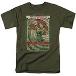 DC Comics Men's Batman Dynamic Duo Graphic T-Shirt, Military Green, XL