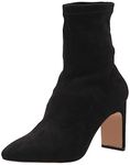 The Drop Women's Jane High Heel Pull-On Sock Boot, Black, 10