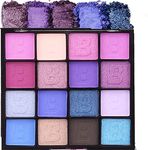 16 Colors Matte Shimmer Eyeshadow Palette, Colorful Pearly Matte Glitter Eye Shadow Highlighter Shimmer Pigmented Portable Make up, Waterproof Cosmetic Long Lasting Diamond Glitter Makeup Eye