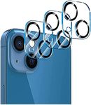 Tamoria [3 Pack] Camera Lens Protector Compatible for iPhone 13 & iPhone 13 Mini Camera Cover Premium 9H Tempered Glass [Anti-Scratch]99.99% Transparency with Black Circle Design for iPhone 13 6.1