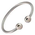 MAGNETJEWELRYSTORE Twisted Stainles
