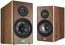 Polk Audio Reserve R200 Large Bookshelf Speaker for Dynamic, Detailed Home Theater Audio, 1" Pinnacle Ring Tweeter & 6.5" Turbine Cone Woofer, Dolby Atmos & IMAX Enhanced, Wall Mountable, Walnut Brown