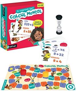 Nathan - Calcul Mental - Additions Et Multiplications - Révise les Calculs en t'Amusant - Mathématiques - A Jouer en Famille ou entre Amis - Se Joue à 2 Joueurs ou Plus - Niveau CE2-CM2