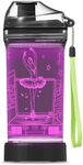 YuanDian Light Up Kids Water Bottle with 3D LED Light- 14 OZ Tritan BPA Free Eco-Friendly - 7 Color Light Cool Drinking Cups Gift for School Kids Girl Child (Ballet)