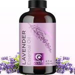 Pure Lavender Oil for Hair and Skin - Undiluted Premium Grade Lavender Essential Oil for Diffusers Aromatherapy Baths and Beauty DIYs - 100% Lavender Hair Oil for Enhanced Shine & Volume (120mL)