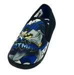 DC Comics Boys Batman Slippers (Black/Grey/Blue, 2, numeric_2)