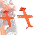 Universal Motorcycle Fork Guard Suspension Support Brace Transportation Tool Tie Down Seal Saver Protection Plastic For Dirt Bike Motocross Accessories Orange