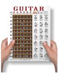 Laminated Guitar Fretboard & Chord Chart - Easy Instructional Poster for Beginner 8.5"x11" | A New Song Music