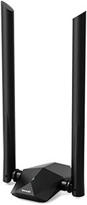 Tenda U18a AX1800 USB WiFi 6 Dual Band 2.4GHz/5GHz, Chiavetta WiFi per PC Fisso USB3.0, WiFi USB con 2 Antenne Esterne da 5 dBi, WPA3, MU-MIMO, WiFi Portatile per Windows 11/10.