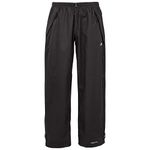 Trespass Toliland Trousers, Black, L, Waterproof Trousers with Ankle Zips for Men, Large, Black