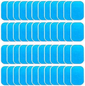 LEKEONE 50 Pcs/25 Packs Pads Abs Trainer Replacement Gel Sheet for Abdominal Muscle Trainer, Accessory for Ab Workout Toning Belt.