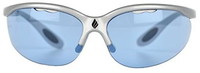 Ektelon More Game Air Racquetball Eyewear-Silver/Blue Lenses