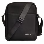 OSOCE Mens Shoulder Bag Messenger Bag Travel Business Waterproof Crossbody Pack Chest Sling Bag Satchel Side Phone Bag Casual Handbag with Adjustable Strap for Men Working Daily Black