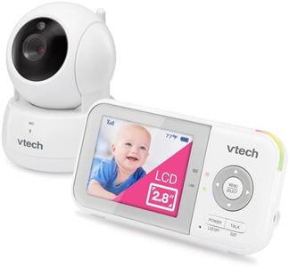 VTech VM923 Baby Monitor, 2.8” Screen, Pan-Tilt-Zoom, 1000ft Long Range, Night Vision, 2-Way Audio, Temperature Sensor, Lullabies, Secure Transmission No WiFi