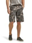 Lee Men's Dungarees Belted Wyoming Cargo Short, Ash Camo, 38