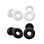 2 Pairs Ear Plugs for Sleeping Small Canal Noise Cancelling Earplug for Snoring ADHD Earplugs Comfortable Reusable Silicone Ear Plug for Sleep, Concert, Work, Travel