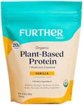 Further Food Organic Vegan Protein Powder Vanilla - 20g of Plant Based Protein, Organic Protein Powder with Mushrooms & Seaweed, Vegan, Non GMO, Gluten Free, Dairy Free 19.05 Oz