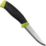 Morakniv Companion (S) Stainless Steel Fixed-Blade Knife With Sheath, Olive Green, 4.1 Inch